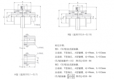 GCLD型電機軸伸型鼓形齒式聯軸器